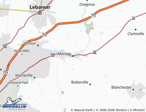 Mappa MICHELIN Morrow - ViaMichelin