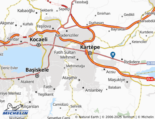 MICHELIN Fatih Sultan Mehmet map - ViaMichelin