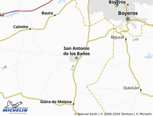Mappa MICHELIN San Antonio de los Baños - ViaMichelin