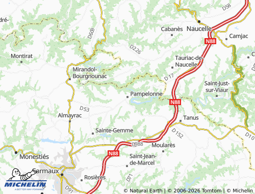 Mappa MICHELIN Pampelonne - ViaMichelin