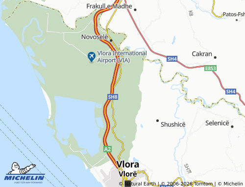 MICHELIN-Landkarte Cerkovinë - ViaMichelin