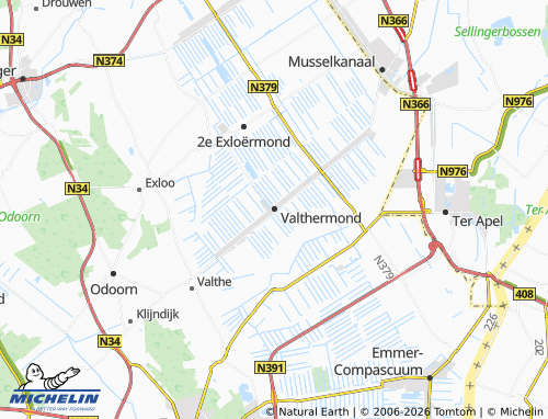 Carte MICHELIN Valthermond - ViaMichelin
