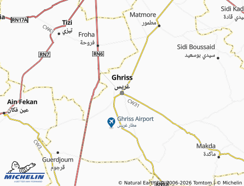 Mappa MICHELIN Gharees - ViaMichelin
