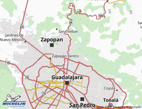 MICHELIN Benito Juárez Norte map - ViaMichelin