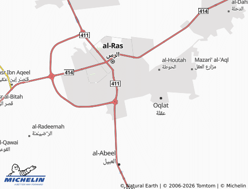 MICHELIN-Landkarte al-Khaleej - ViaMichelin