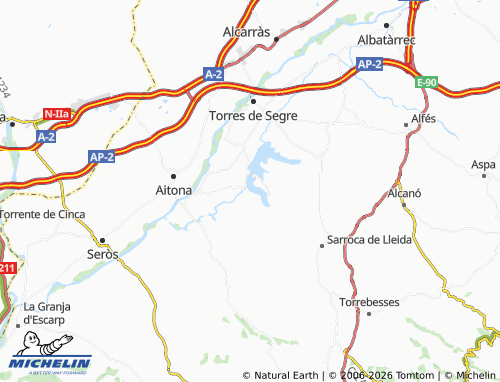 MICHELIN Utxesa map - ViaMichelin