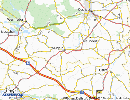 MICHELIN-Landkarte Mügeln - ViaMichelin