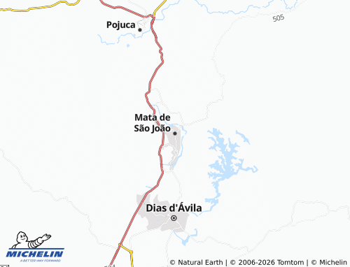 Mappa MICHELIN Mata de São João - ViaMichelin