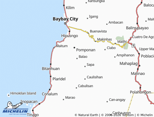 MICHELIN Balao map - ViaMichelin