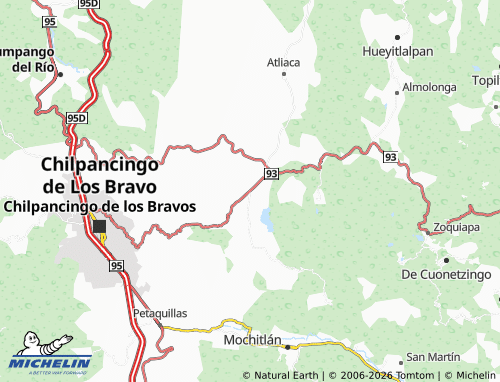 MICHELIN Tixtla de Guerrero map - ViaMichelin