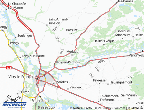 Carte MICHELIN Merlaut - ViaMichelin