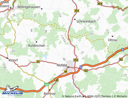 MICHELIN Schwabenrod map - ViaMichelin