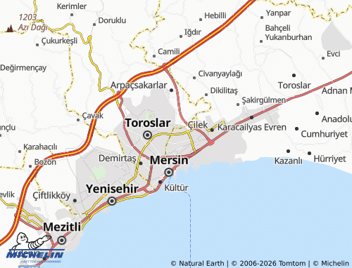 Mappa MICHELIN Güneş - ViaMichelin