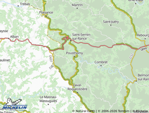 Mappa MICHELIN Pousthomy - ViaMichelin