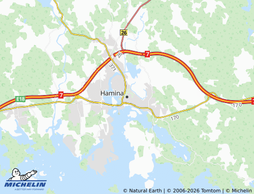 MICHELIN-Landkarte Hamina - ViaMichelin