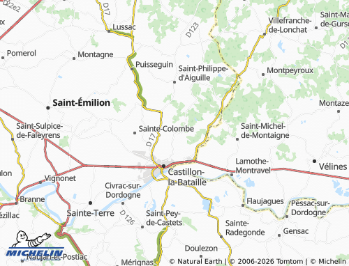 MICHELIN Belvès-de-Castillon map - ViaMichelin
