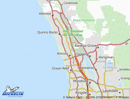 Mapa MICHELIN Tamala Park - ViaMichelin