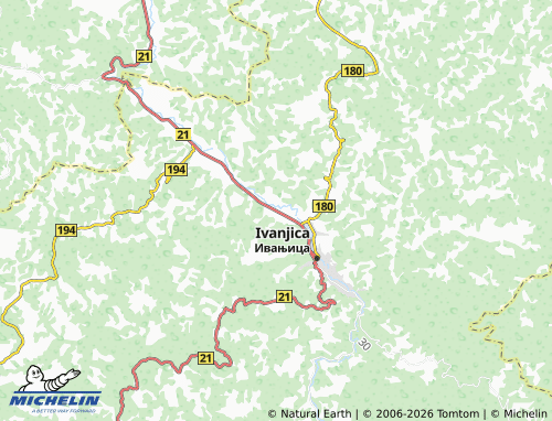 Mapa MICHELIN Bukovica - ViaMichelin