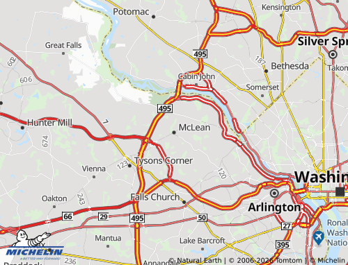 Mapa MICHELIN McLean - ViaMichelin