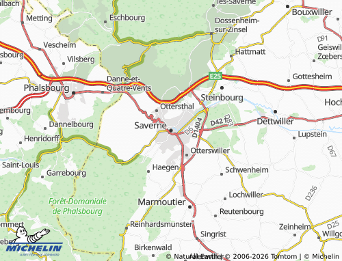 Mapa MICHELIN Saverne - ViaMichelin