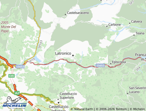 Carte MICHELIN Latronico - ViaMichelin