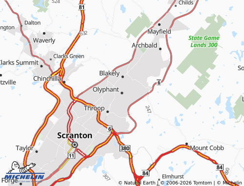 Mappa MICHELIN Olyphant - ViaMichelin