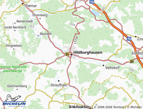 MICHELIN Hildburghausen map - ViaMichelin