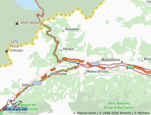 Mapa MICHELIN Mompantero - ViaMichelin