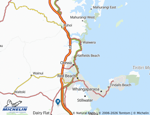Mapa MICHELIN Hatfields Beach - ViaMichelin