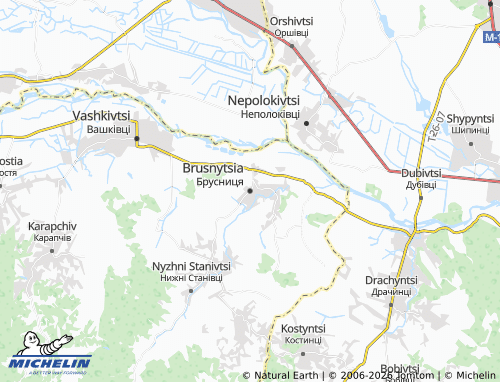 Mappa MICHELIN Brusnytsia - ViaMichelin