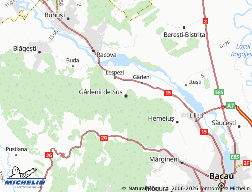 Mapa MICHELIN Gârlenii de Sus - ViaMichelin