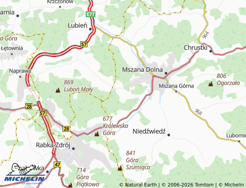 MICHELIN Glisne map - ViaMichelin