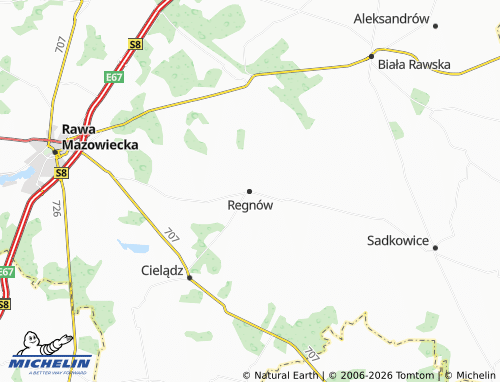 Carte MICHELIN Regnów - ViaMichelin