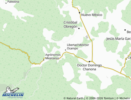 Mappa MICHELIN Libertad Melchor Ocampo - ViaMichelin