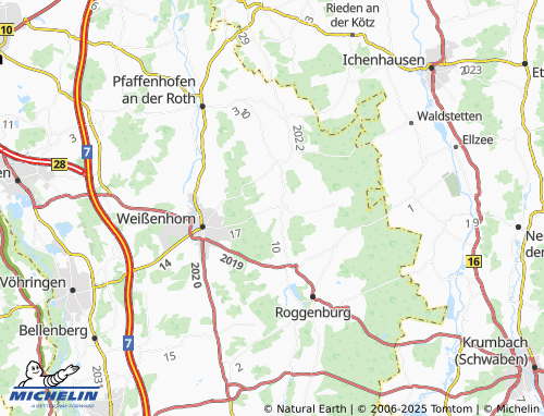 MICHELIN Unterreichenbach map - ViaMichelin