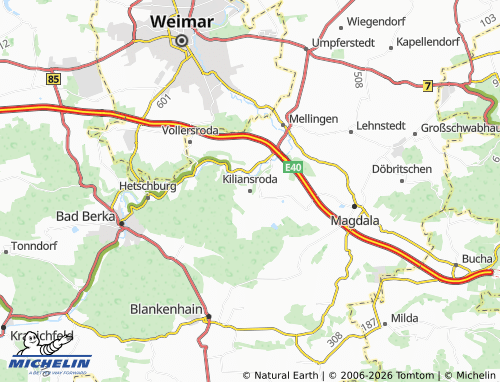 MICHELIN Kiliansroda map - ViaMichelin