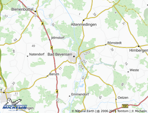 MICHELIN Bad Bevensen map - ViaMichelin