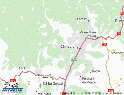 MICHELIN Bughea de Jos map - ViaMichelin