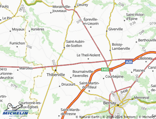 MICHELIN Folleville map - ViaMichelin