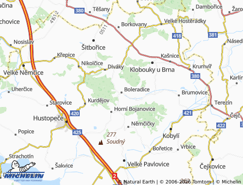 Mappa MICHELIN Boleradice - ViaMichelin