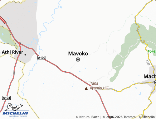 Kaart MICHELIN Mavoko - ViaMichelin