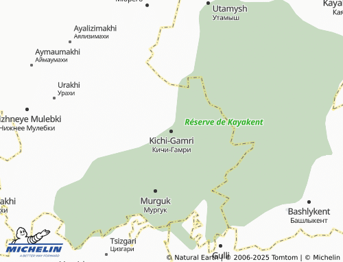 MICHELIN Kichi-Gamri map - ViaMichelin