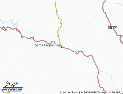 MICHELIN Santa Leopoldina map - ViaMichelin