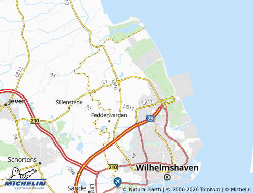 MICHELIN Breddewarden map - ViaMichelin