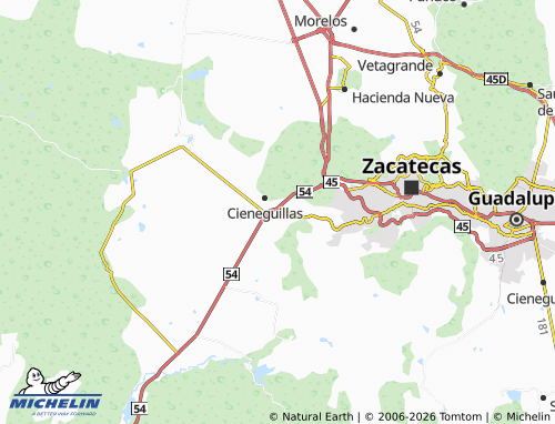MICHELIN La Virgen map - ViaMichelin