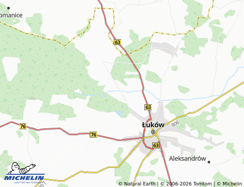 MICHELIN-Landkarte Ławki - ViaMichelin