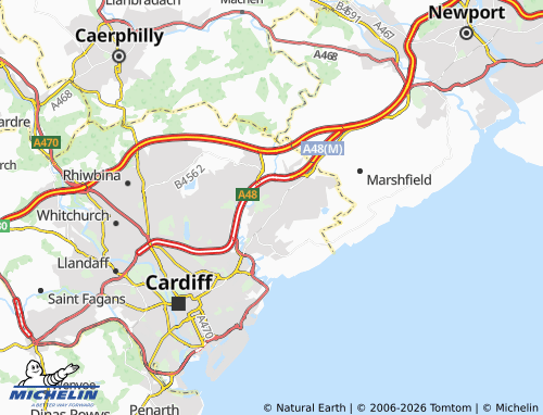 MICHELIN Llanrumney map - ViaMichelin