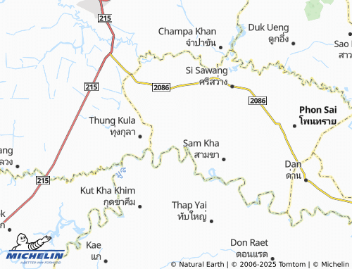 MICHELIN-Landkarte Tha Hat Yao - ViaMichelin