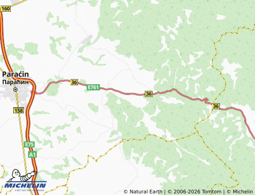 Mapa MICHELIN Donja Mutnica - ViaMichelin