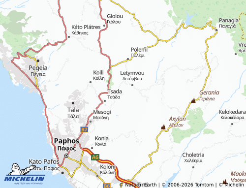 Mapa MICHELIN Kallepeia - ViaMichelin
